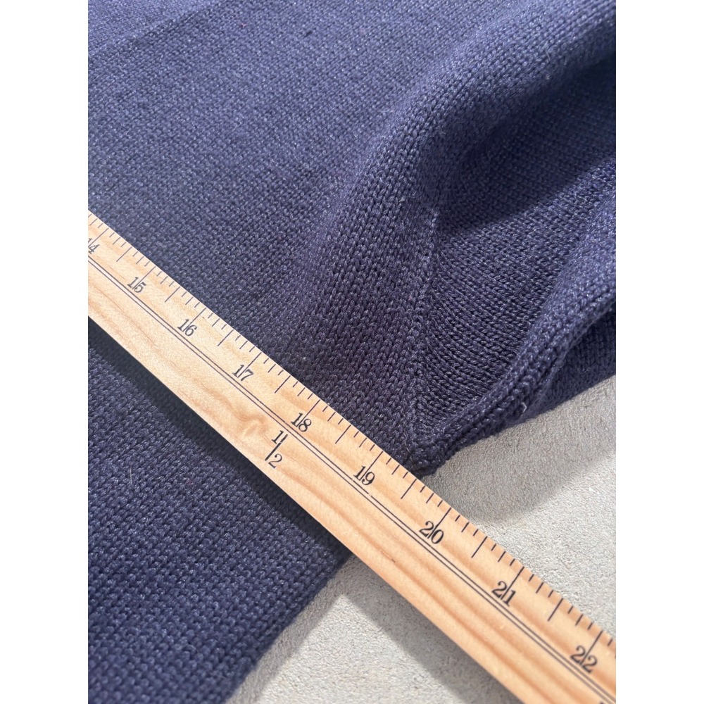 Vintage Gus Doerner Sports Letterman Cardigan Navy Blue Varsity Sweater Size 42 - Picture 5 of 6